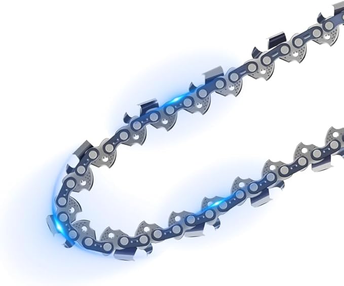 12-Inch Chainsaw Chain 4-Pack – 3/8" LP Pitch, .050" Gauge, 45 Drive Links, Semi-Chisel Replacement Chain for 12" Electric Mini Chainsaw and Pole Pruner