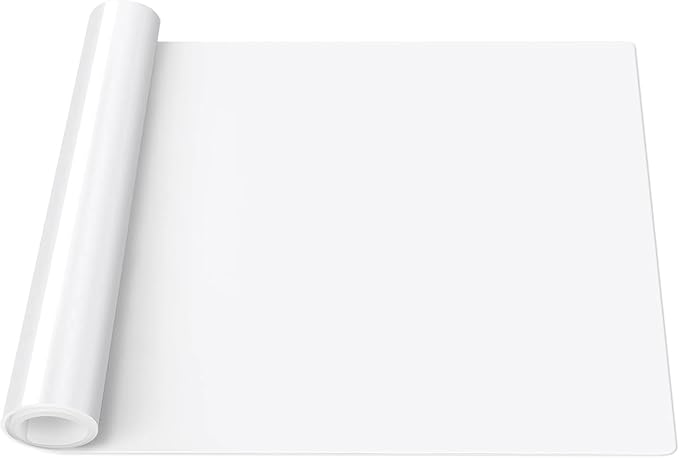 Food-Grade Silicone mat,2MM Extra Thick Silicone Mats for Kitchen Counter, 25.6" x17.7" Non-Slip Waterproof Large Countertop Protector Mat, Heat Resistant Mat, Silicone Placemat (Translucent)