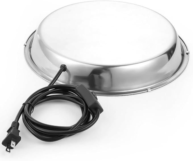 Heater Water Pet for Metal Poultry Founts, Chicken Waterer Poultry Base Deicer Heated Heated Base Pet Water Heater Winter 55 Watts for