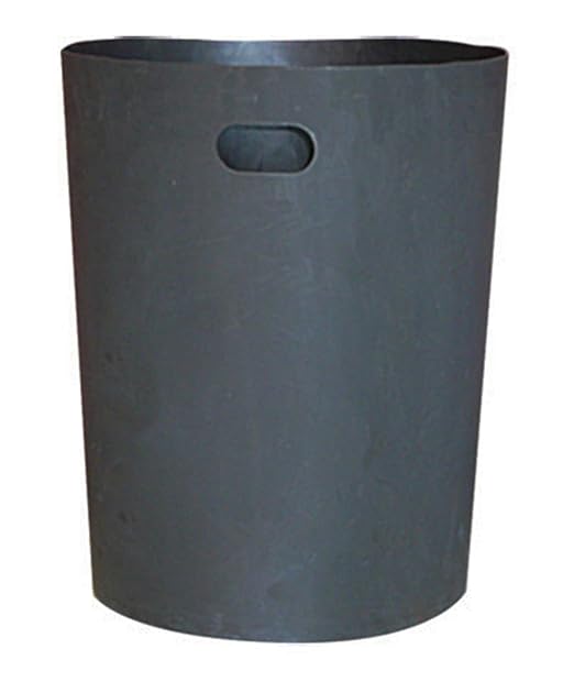 42 Gallon Round 100% Recycled Plastic Indoor or Outdoor Commercial Trash Can with Easy Access Swing Top Lid | Great for Schools and Businesses - Yellow