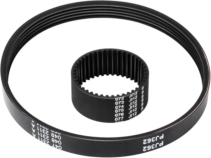 Electric Snow Shovel Drive Belt for Earthwise Snow Blower SN70016 SN74014, Snow Remover Belt Kit Includes Auger Drive Belt & Motor Toothed Belt Snow Blower Replacement Parts
