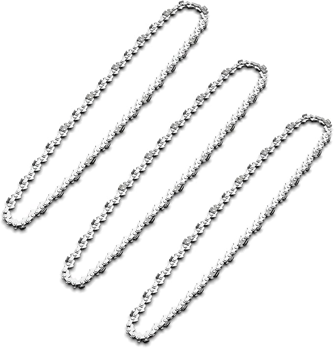 3Pcs 16 Inch Chainsaw Chain, 3/8" LP Pitch .043" Gauge 55 Drive Links,Replacement Chains for Portable Mini Chainsaw, Guide Saw Chain for Chainsaws (16"-55DL-3/8"LP .043"-3pcs)