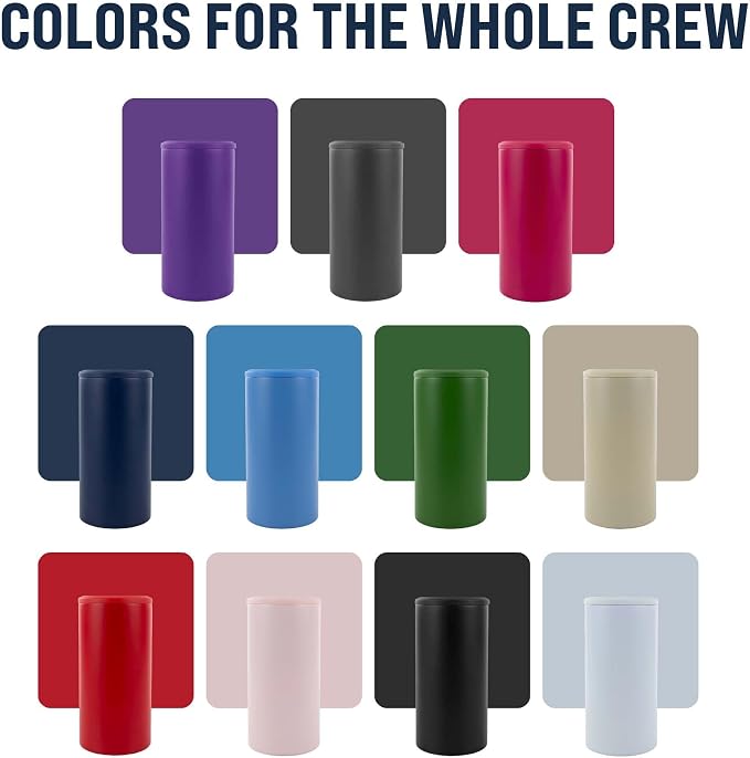 4 in 1 Universal Can Cooler - Red, Can Holder Insulated, Beer Bottle Cooler, Universal Holder for All Drink Sizes, Stainless Steel Insulated Tumbler, Tailgating Accessories