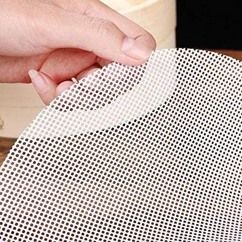 4 Pieces Round Silicone Reusable Steamer Mat Mesh Sheet for Fruit Dryer,Food Dehydrator Sheets Dryer Mesh,10" Diameter