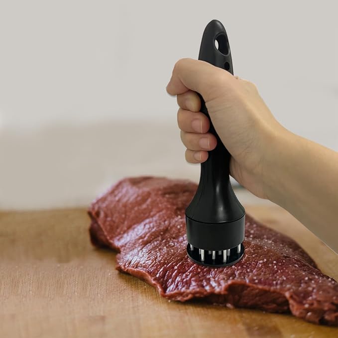 Stainless Steel Meat Tenderizer Tool,with 21 Needles Tenderizing Steak Meat Tool for Cooking BBQ, Marinade, Steak, Chicken,and Poultry