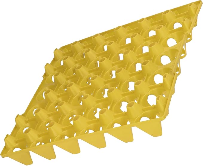 5PCS Egg Flats, Flats, Plastic Chicken Cartonsable 30 Cell Crates Holder Tray Container Sets Reusable Trays for Storage Transportation Each Holds Eggs3 Home Farm SuppliesYellow