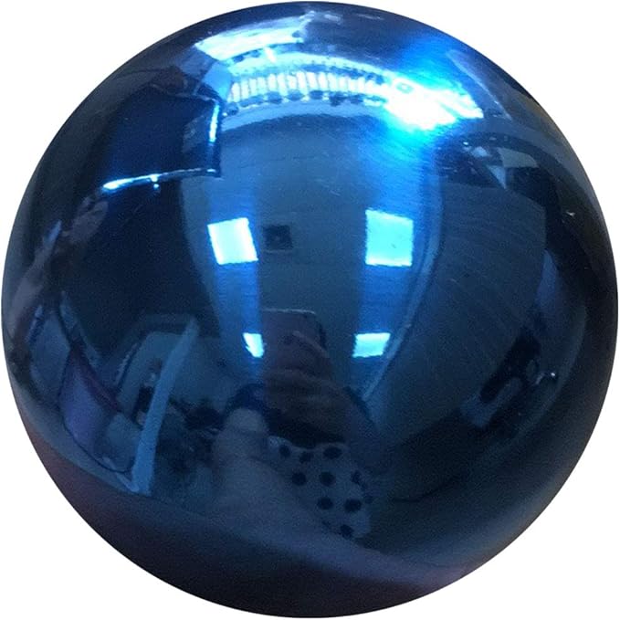 6 inch Diameter Blue Gazing Ball,Blue Stainless Steel Polished Reflective Smooth Garden Sphere Globe Mirror,Colorful and Shiny Addition to Any Garden or Home
