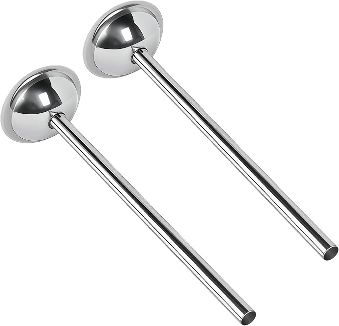 2-Pack 10mm Stainless Steel Sausage Stuffing Tubes for #5 Sausage Stuffer | Fit to Homemade Snack Sticks & Breakfast Links, Slim Sausage Stuffing Horn,For Manual/Electric Meat Sausage Stuffer