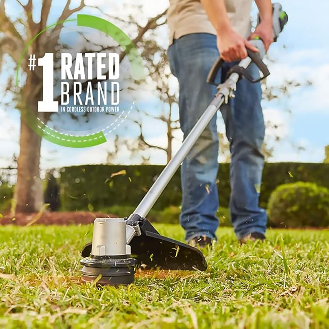 EGO POWER+ String Trimmer, Battery Powered, 15" Trimmer for Weeds and Grass with Rapid Reload, Split Shaft, Includes 56V 2.5Ah Battery and Charger - ST1502SA