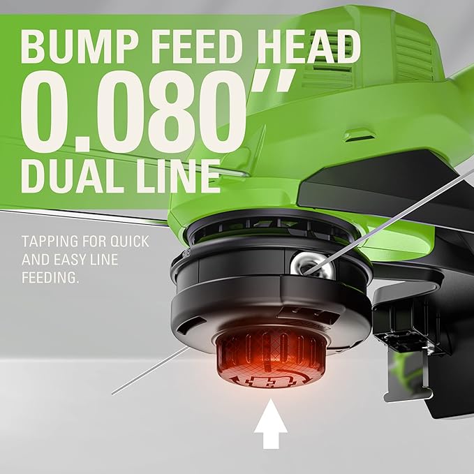 Greenworks 40V 15" Cordless String Trimmer, 2.0Ah Battery and Charger Included