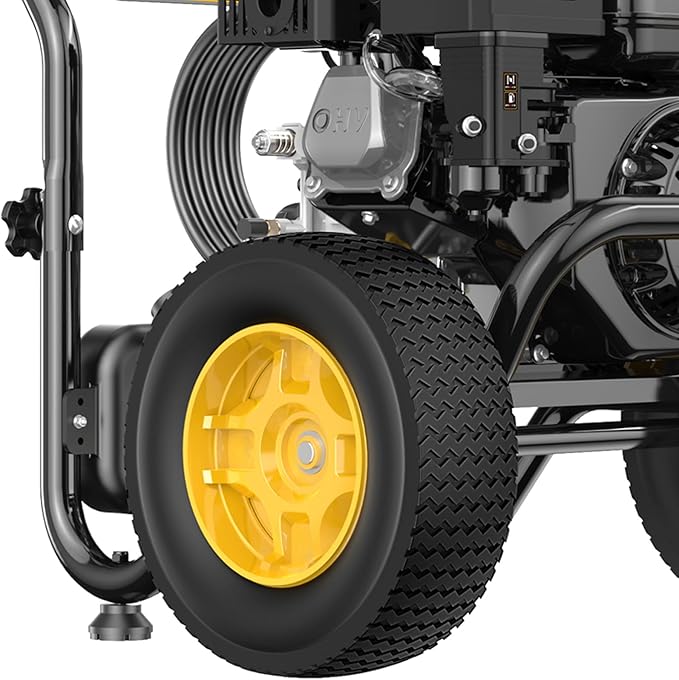 BLUBERY Gas Pressure Washer, 3600 PSI Pressure Washer,2.7 GPM Heavy Duty Power Washer, 30 feet Pressure Hose&Soap Tank,4-Stroke OHV 212cc Engine,Portable Industrial Style,Black