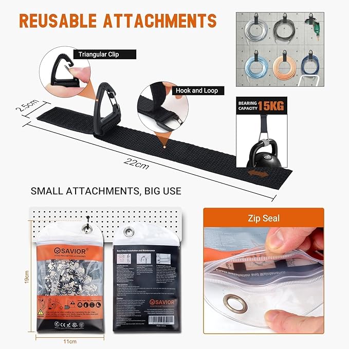 Savior 71PM3-64 12 Inch Pole Saw Chain, 1/4" Pitch .043" Gauge 64 Drive Links for 3670-005-0064, 12 Inch Chainsaw Chain Fits Stihl MSA120 C-B MSA140 C-B MSA160 C-B MSA 60 C-B and More