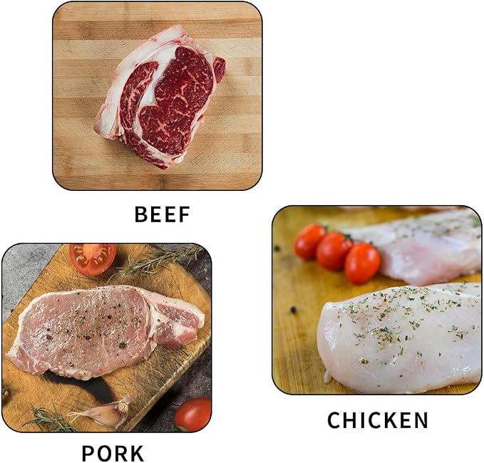 Stainless Steel Meat Tenderizer Tool,with 21 Needles Tenderizing Steak Meat Tool for Cooking BBQ, Marinade, Steak, Chicken,and Poultry