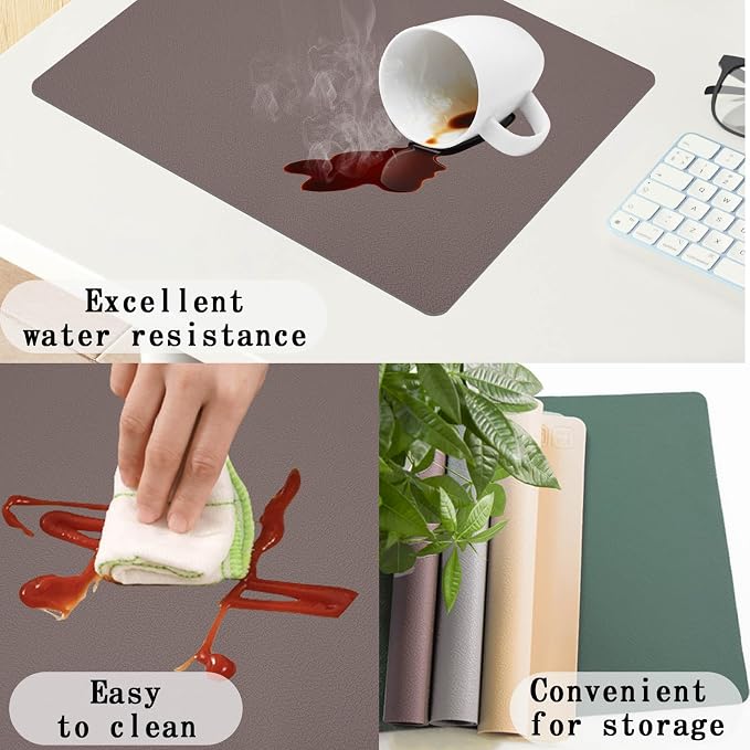 Silicone Placemats Set of 4, Heat Resistant Table Mats,Non-Slip Mats,Waterproof Placemats,Easy to Clean,Dustproof Mats,Perfect for Indoor & Outdoor Dining,12.6 x 17.7 inches by Siliconty (Dark Purple)