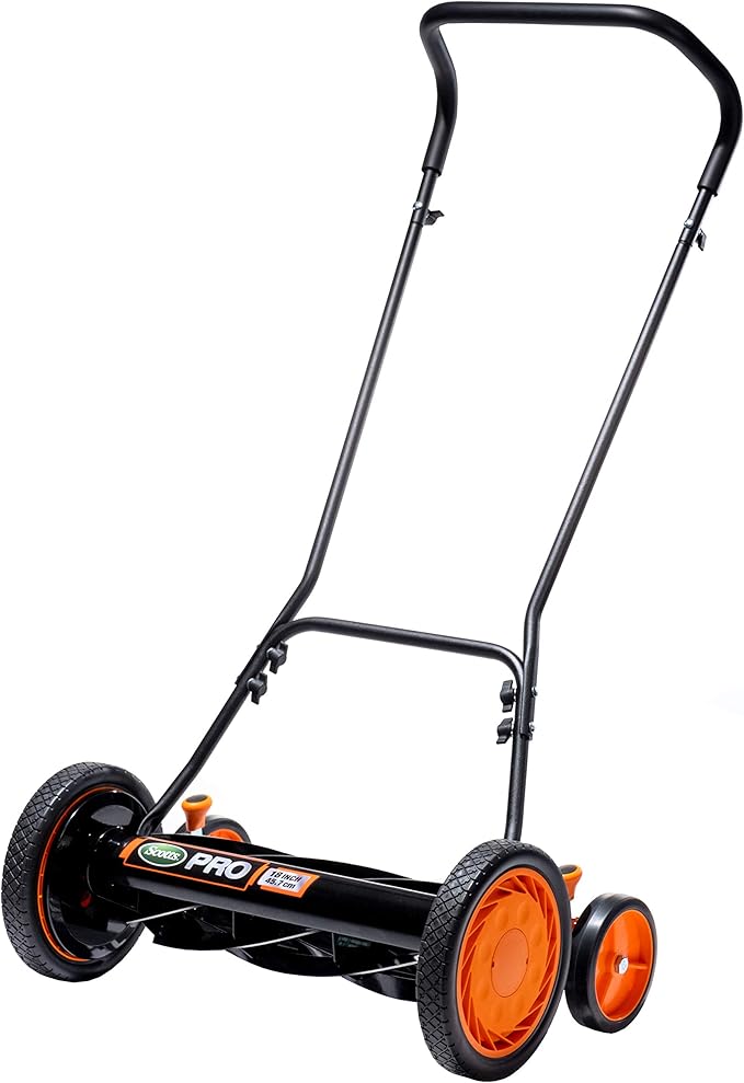Scotts 18-Inch 7-Blade Push Manual Reel Lawn Mower