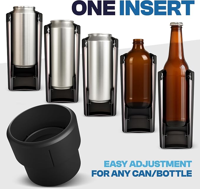 Frost Buddy XL Can Cooler - Fits 12/16/20/24 oz Cans & Bottles (Crimson) | Keeps drinks chilled 12+ hrs | No sweat, no condensation | Fits slim & standard cans