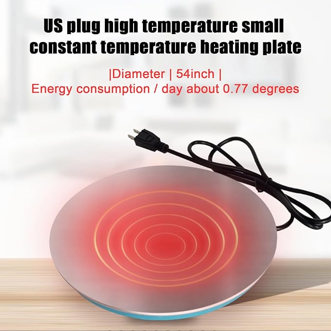 Warmer Base for Chicken Water - Poultry Water Heater with 4.5 Feet Power Cable, Waterer Drinker Heated Base with Thermostat - Anti Scald Pet Poultry Waterer Winter Deicer