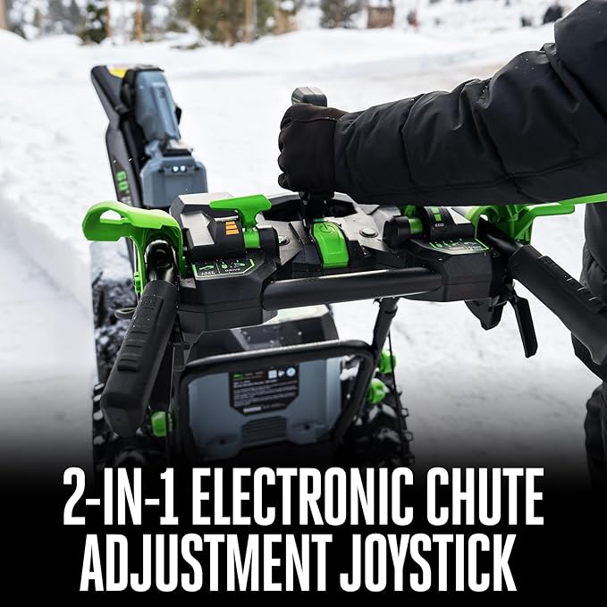 EGO Power+ 28" Electric Snow Blower, Cordless Self-Propelled 2-Stage, Includes (2) 56 V 12.0Ah Batteries and Dual Port Charger - SNT2807