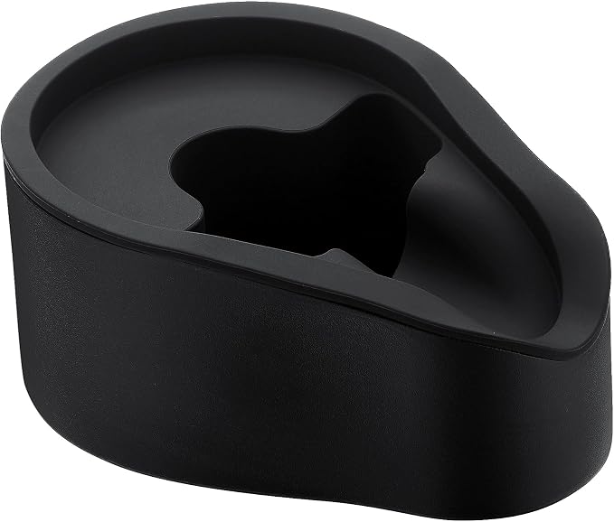 Normcore Portafilter Holder, Portafilter Tamping Station, 304 Stainless Steel With Silicon Espresso Holder Tamper Stand Fits 58mm Espresso Machines Portafilters, Black