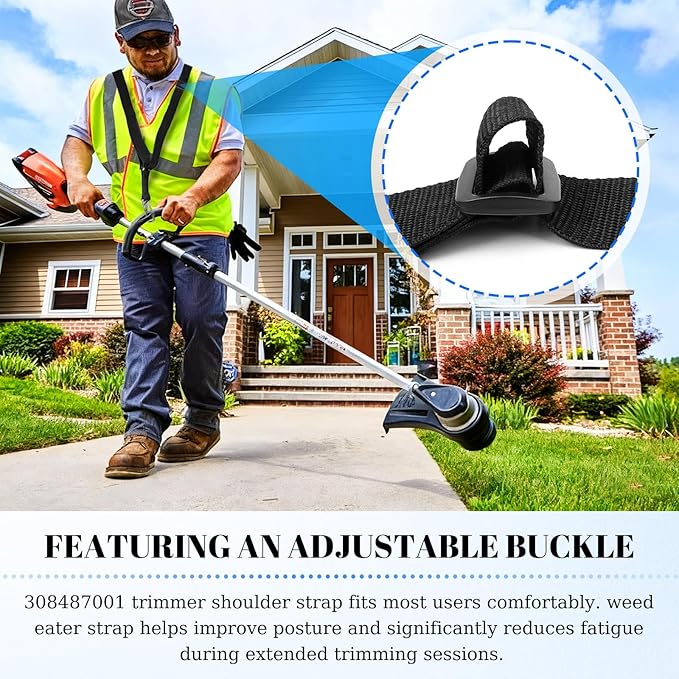 Eudaimonia Weed Eater Shoulder Strap, Trimmer Shoulder Strap 308487001 for Ryobi, Homelite String Trimmers 