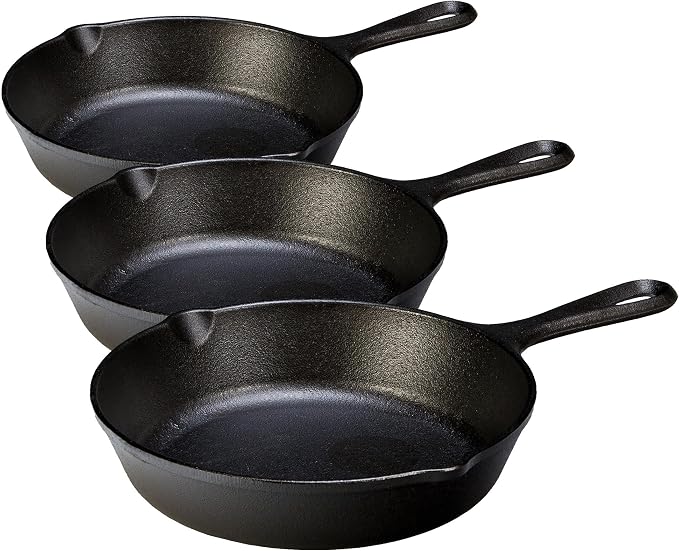 Lodge Wildlife Series-8" Cast Iron Skillet with Duck Scene, 8", Black (Pack of 3)