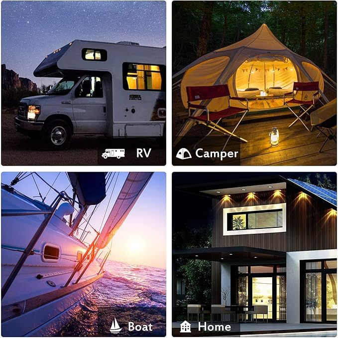 JJN Bifacial 400 Watt Solar Panel, 16BB N-Type 2 Pcs 200W 12V 25% High Efficiency 400W Solar Panels, Monocrystalline Solar Module for RV Home Farm Trailer Camper Marine Off-Grid Solar System