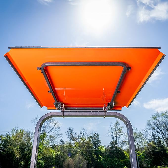 Universal Tractor Canopy | ROPS 1.5”-3” | Robust Steel | Orange | Easy Install