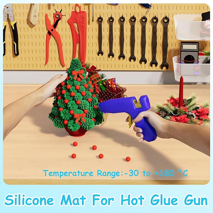 Clear Silicone Mats for Crafts: 11.4"W x 11.4"L 2Pcs Heat Resistant Nonslip | Nonstick 0.8mm Silicone Countertop Protector Mat - Silicone Sheet for Jewelry Epoxy Resin Glitter Slime DIY Translucent