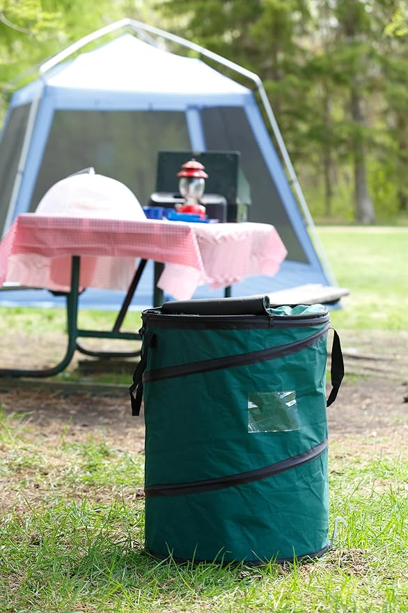 Coghlan's Pop-Up Lightweight Trash & Recycle Can – Collapsible Dual-Purpose Bin for Camping, RV, and Travel – Durable, Compact, and Easy to Store – 29.5 Gallon