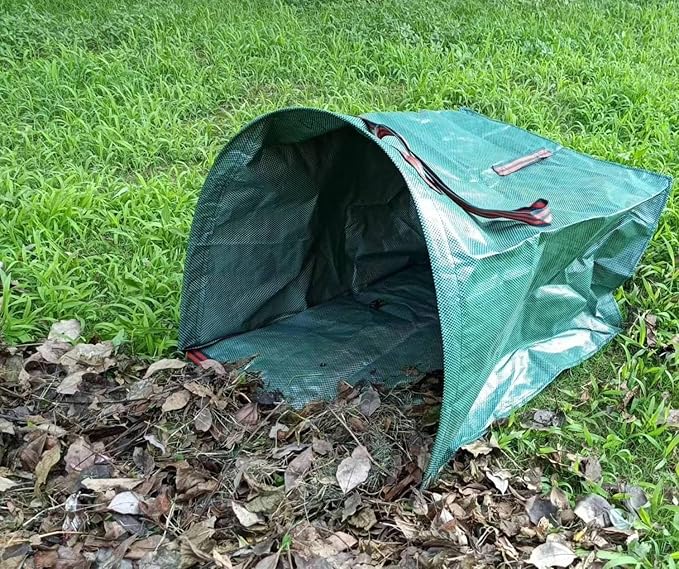 72 Gallon Yard Lawn Garden Bags, Large Standable Leaf Bags, Outdoor Garbage Can - Collapsible Trash Can for Parties, Yard Waste, Laundry, Camping - 1 Count