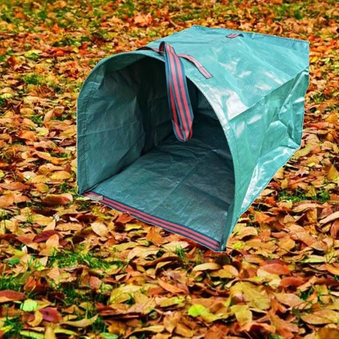 Leaf Bag Holder – Collapsible Yard Waste Bag, Reusable Garden Debris Bag for Leaves, Lawn Trash, Camping, Parties & Laundry