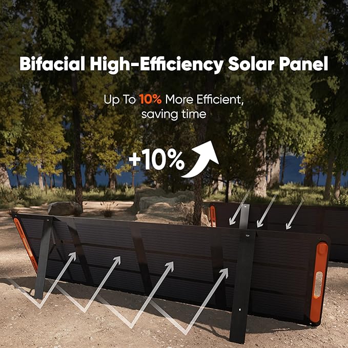 Jackery Solar Generator 1000 v2 with 100W Solar Panel,1070Wh Portable Power Station LiFePO4 Battery,1500W AC/100W USB-C Output,1Hr Fast Charge for Outdoor,Off-Grid Living,RV,Emergency