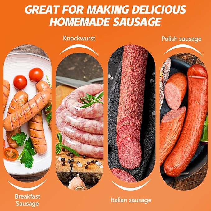 Natural Hog Sausage Casing, Edible Casings for Sausage Making, Grade A, Great for Snack Sticks, Italian Sausage, Hot Dog Casing, Breakfast Sausage Links and Most Sausage -10M/32ft,Φ36-38mm