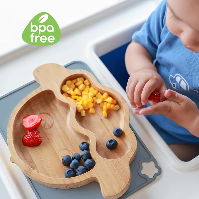 Silicone Placemat for Kid Stain-Proof Non-Slip Toddle, Reusable Portable,Heat Resistant for Toddlers placemat 3 Pack