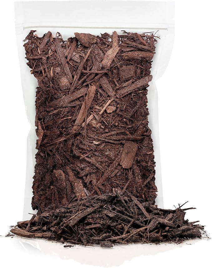 Gardenera Brown Mulch - Protect Your Plants with a Sustainable Ground Cover - 4 QUARTS