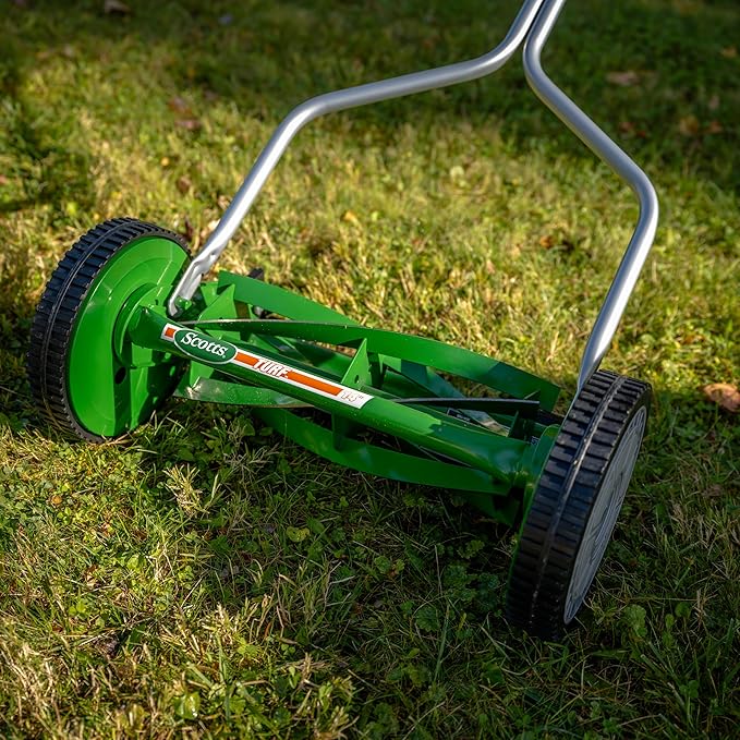 Scotts Outdoor Power Tools 304-14S 14-Inch 5-Blade Push Reel Lawn Mower, Green