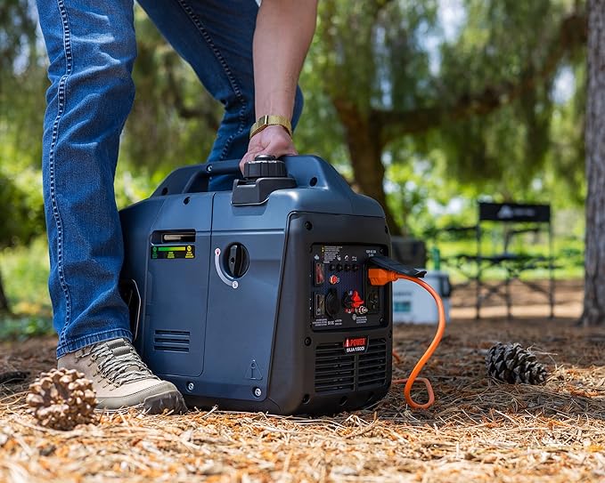 A-iPower 1500 Watt Portable Quiet Inverter Generator Gas Powered, Small Ultra Lightweight Quiet Generator for Camping, Tailgating, Home Backup, Emergency, EPA & CARB Compliant, CO Sensor (SUA1500i)