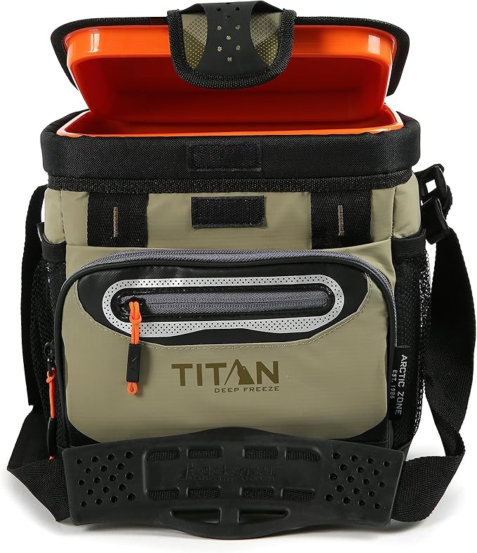 Titan by Arctic Zone Deep Freeze Cooler - Zipperless Hardbody Cooler - Deep Freeze Insulation, HardBody Liner, and SmartShelf