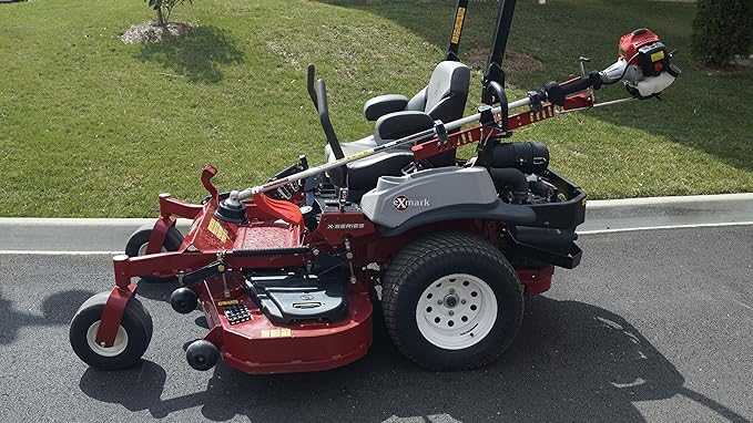 Jungle Jim’s ZTR-TR Zero Turn Mower Trimmer Holder – Adjustable Fit for 1"-2" Roll Bars – Quick Clamp Locking System