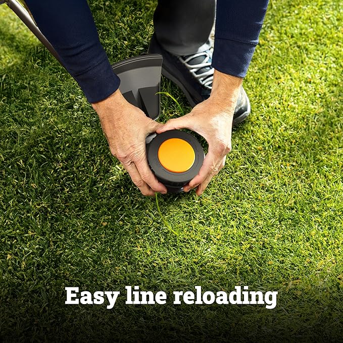 WORX Cordless String Trimmer, 20V 13''-15'' Weed Wracker with Brushless Motor 2.0, 21 cc Gas Equivalent, Quick-Line Reloading, Tool Only