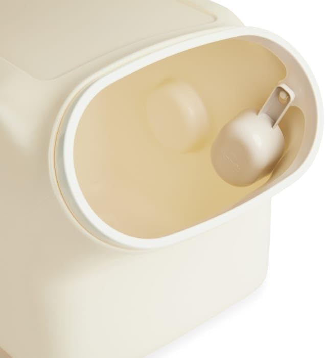 Reddy White Airtight Food Storage Container for Dogs Large 50 lbs.