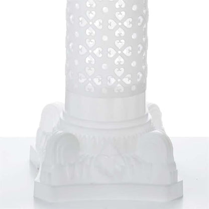 Efavormart 4 Pack 41" Tall White PVC Height Adjustable Artistic Roman Wedding Inspired Pedestal Column Plant Stand