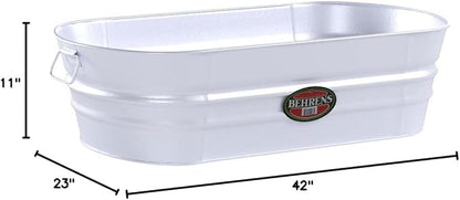 Behrens B33 O6887236 Steel Oval Tub, 33.5 gal