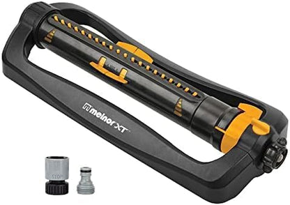 Melnor 65167AMZ XT Turbo Oscillating Sprinkler, 4,500 sq. ft., Quick Connect Bundle, 3-Way Adjustable, Black, Yellow (Pack of 12)