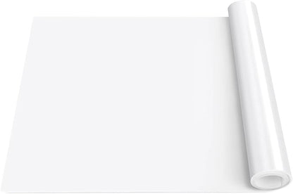 Silicone Placemats, Food-Grade Non-Slip Waterproof, Dining, Stain Resistant, Countertop Protector, Kitchen Counter Mat, Heat Resistant, Baking mat Dishwasher Safe (25.6"×17.7"-1p Thicken, Translucent)