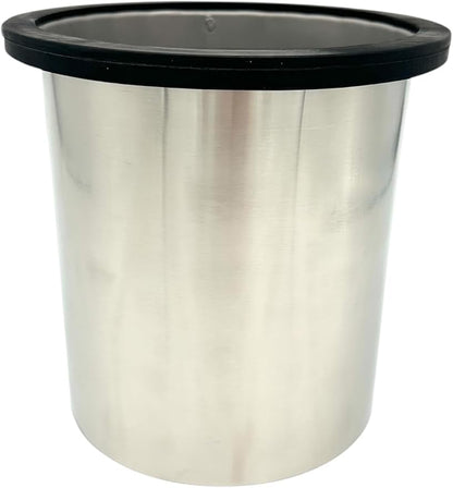 Rattleware Open Bottom Stainless Steel Knock Box Chute with Rubber Bar