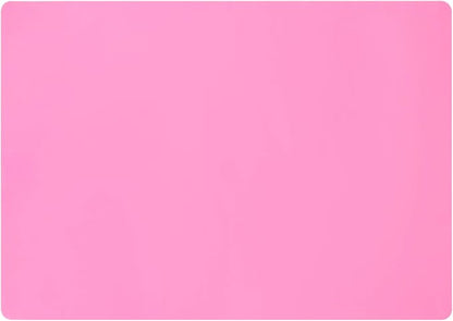 Extra Large Silicone Mats for Countertop, 28" by 20" Multipurpose Mat, Counter Table Protector, Desk Saver Pad, Placemat Nonstick Nonskid Heat-Resistant Pad, Pink