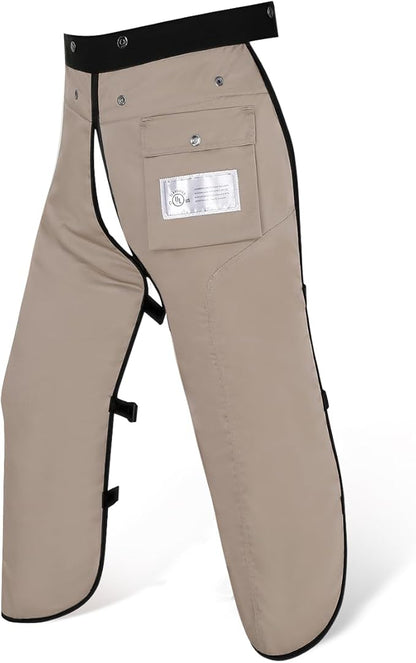 Chainsaw Chaps Apron Wrap 8-layer for Men/Women Loggers Forest Workers Protective Chain Saw Pants Adjustable