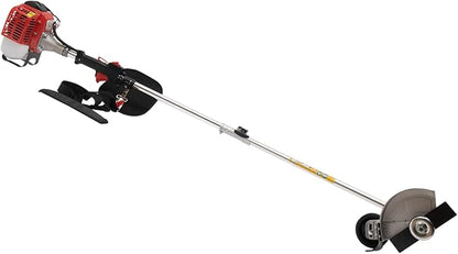 Weed Trimmer/Grass Cutter/Lawn Edger, 26CC 0.65KW 8500r Single Cylinder Air Cooled 2-Cycle Gasoline Engine with 2 Blade Heads, Handle & Shoulder Strap