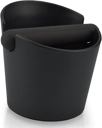 HOMEE Coffee Knock Box 4.8 Inch Barista Style Knock Box With Removable Bar | Round Shock-Absorbent Durable With Removable Knock Bar and Non-Slip Base Gift